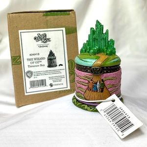 JIM SHORE The Wizard Of Oz Treasure Box 4046418 Yellow Brick Road EUC
